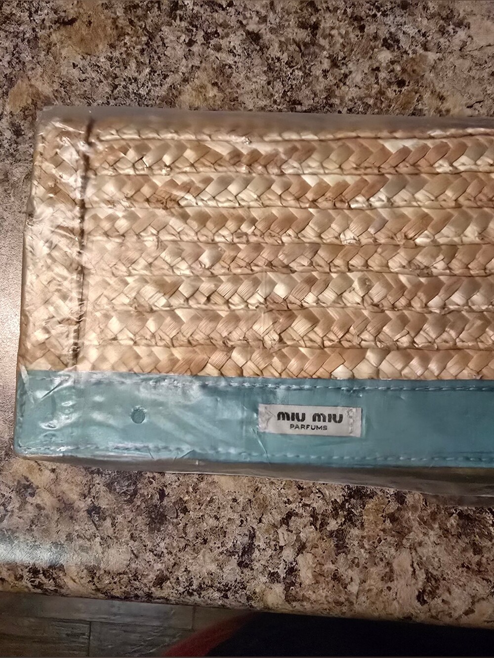 Miu Miu Woven Straw Clutch Pouch | NWT